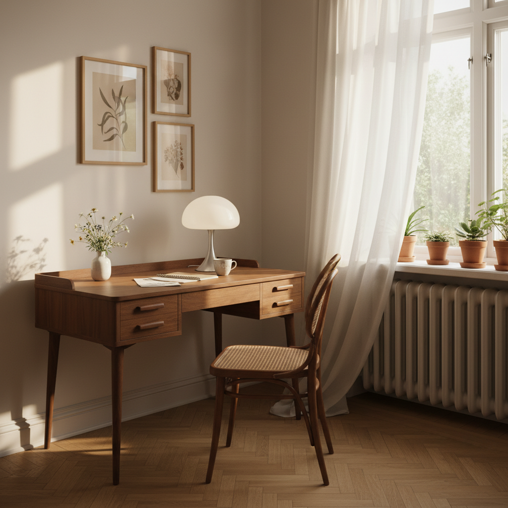 Small Wooden Desks in Mid-Century Style: Compact and Light – Pastform Furniture