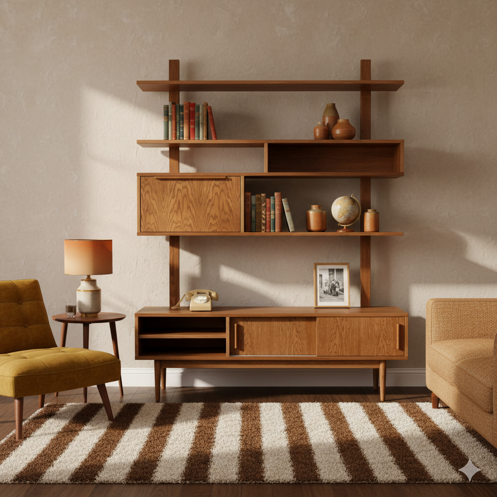 Knihovna MID-CENTURY